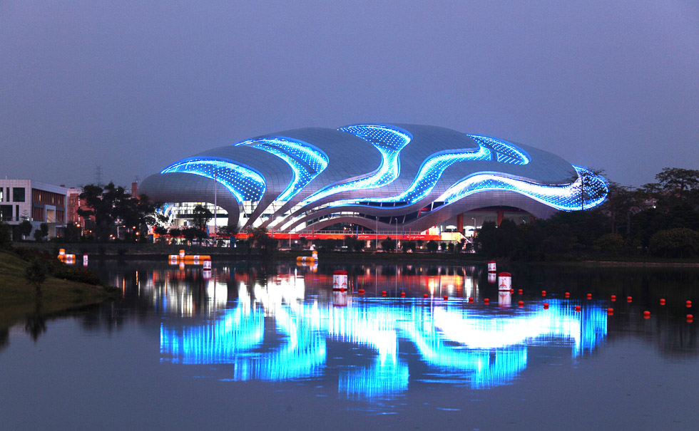 灯光照明摄影夜景led灯光拍摄空间摄影 