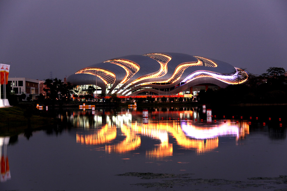 灯光照明摄影夜景led灯光拍摄空间摄影 
