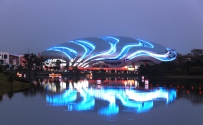灯光照明摄影夜景led灯光拍摄空间摄影